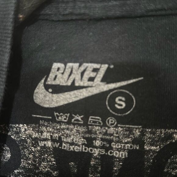 Bixel Mens Free Life Los Angeles Raiders Short Sleeve Cotton Shirt Size S - Picture 4 of 6